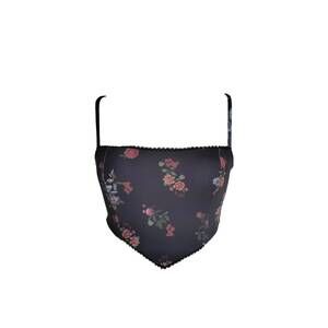 NEW SOAH women's dorothy bikini top in midnight roses